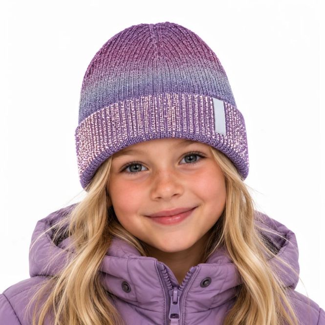 Hovedbilde Morild Mini Flora lue med refleks, lavendel