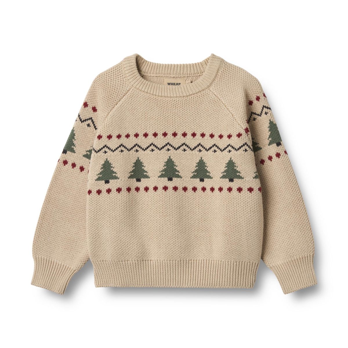Wheat, Jacquard Pullover Balou, warm sand (98/3år)