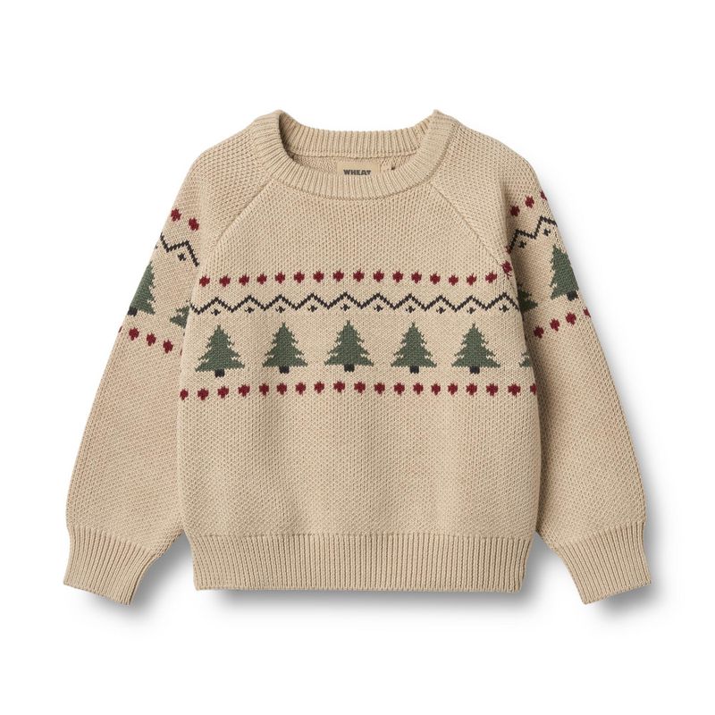 Wheat, Jacquard Pullover Balou, warm sand
