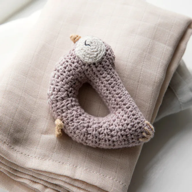 Bilde av Sebra, Heklet rangle, fuglen Bliss, misty rose