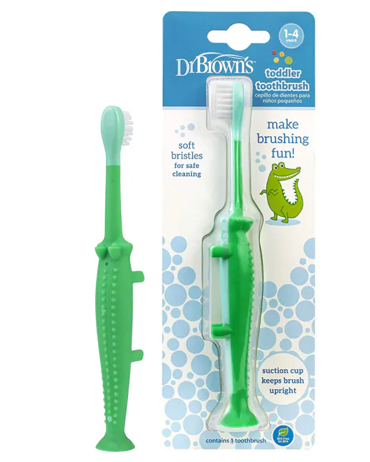 Hovedbilde Dr. Brown`s Toothbrush Crocodile 1-4y