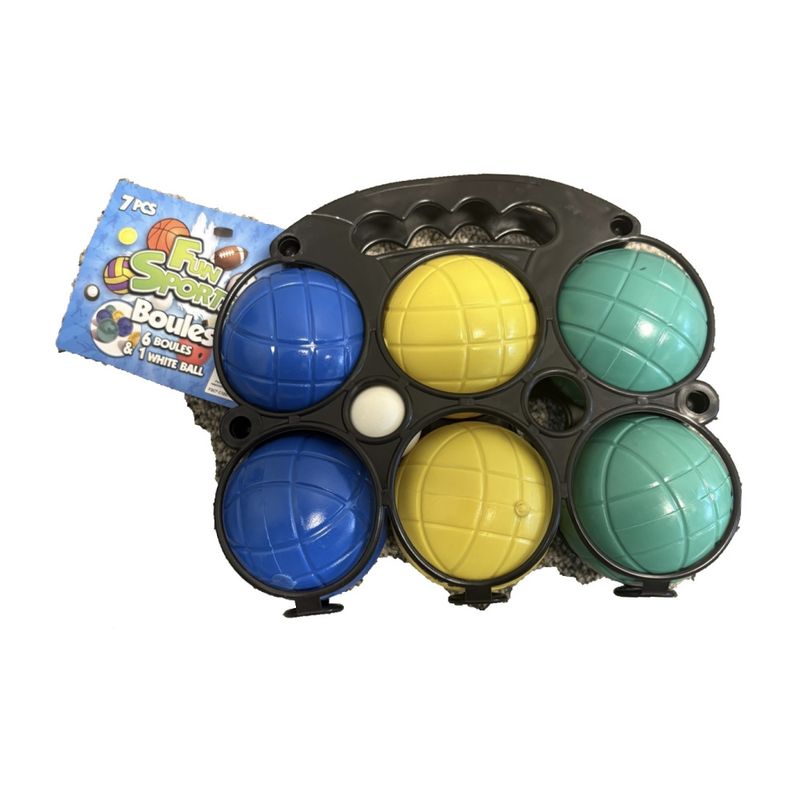 Boule sett til barn i 7 deler (6 kuler, 1 målkule)