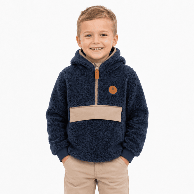 Hovedbilde Bruse Teddyfleece Genser, Selskjer, Blå
