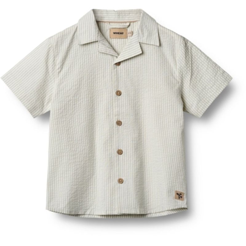 Wheat, Skjorte S/S Anker, Summer blue stripe