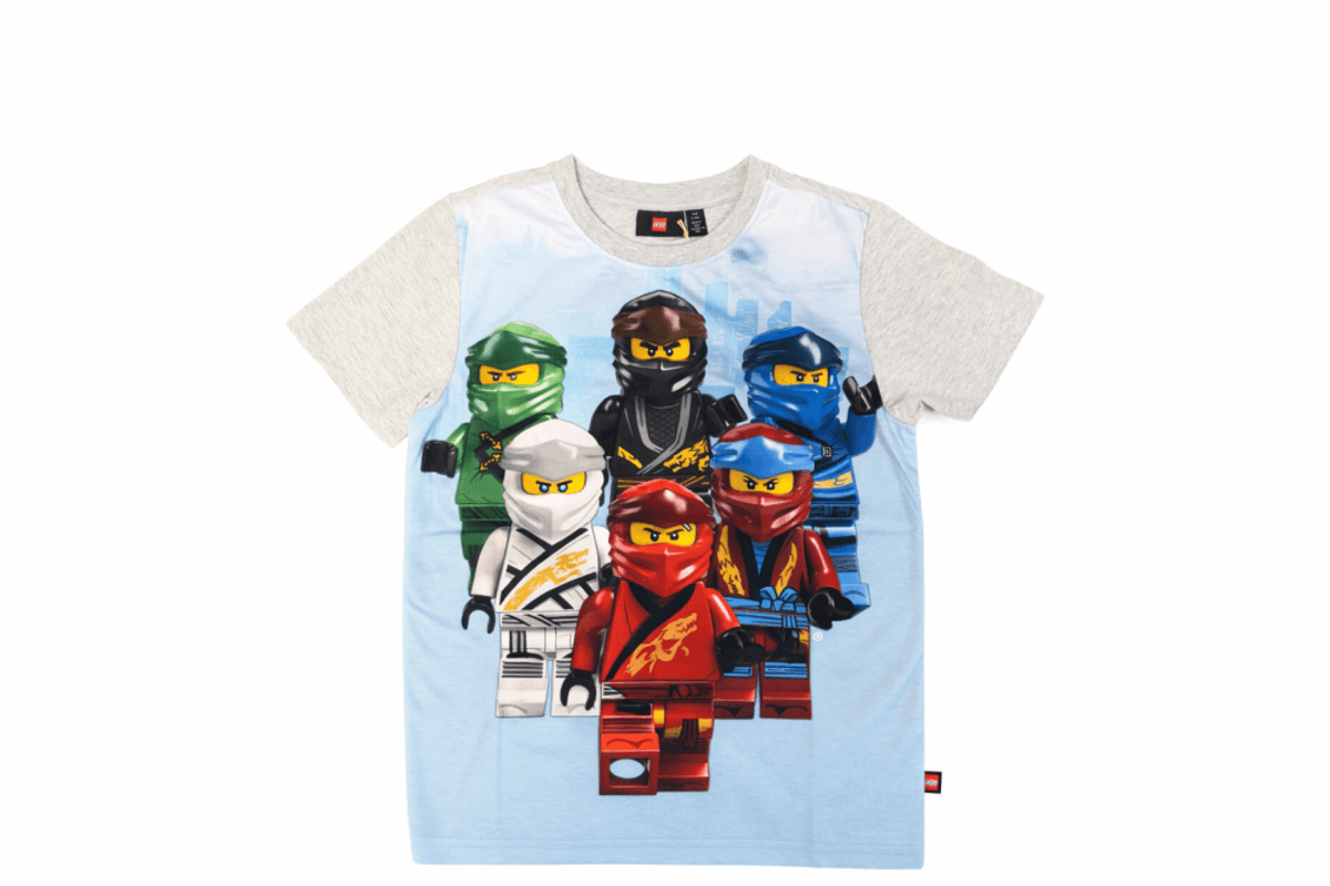 LEGO Ninjago kortermet t-skjorte, Grå melange (104) view 2