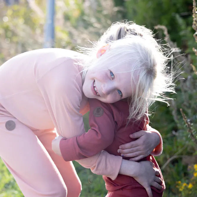 Hovedbilde Bruse superundertøy sett, Rasle, Café crème rosa