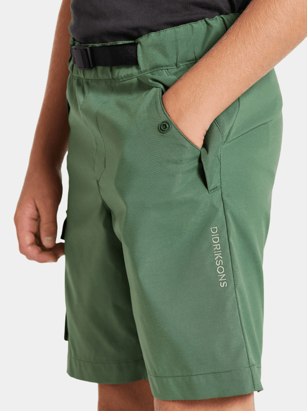 Didriksons Eken Kids Shorts, Dark Moss