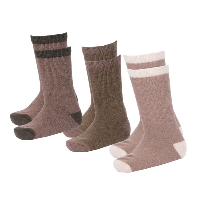 Hovedbilde Bruse ullsokker, 3pk Edland, Green Mix