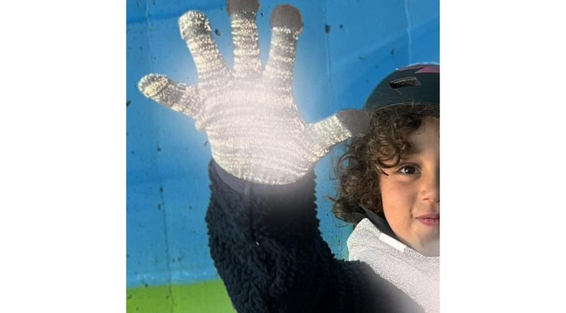 Morild Magic fingervanter Junior 2-pk med refleks, blå
