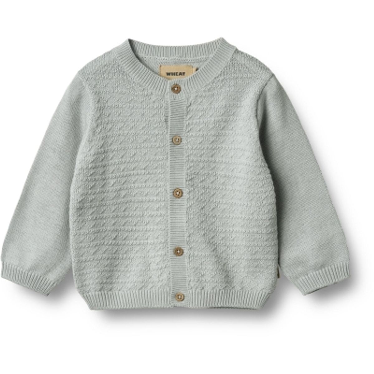 Wheat, Knit cardigan Bjorn, Soft Blue (92 cm)