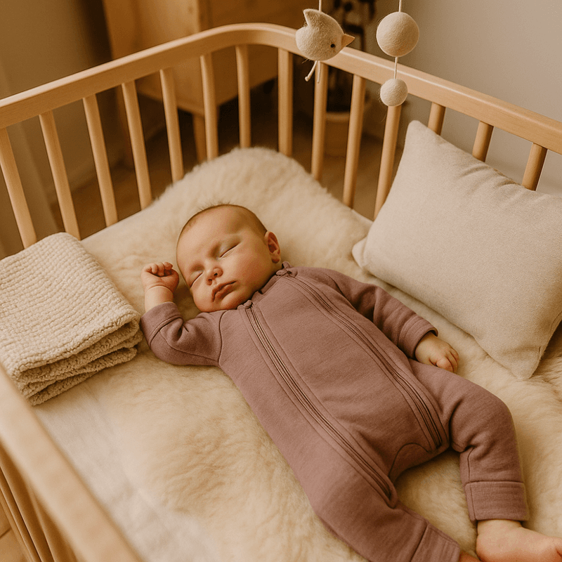 Smallstuff, Jumpsuit 2 zip prematur, merinoull, Soft powder