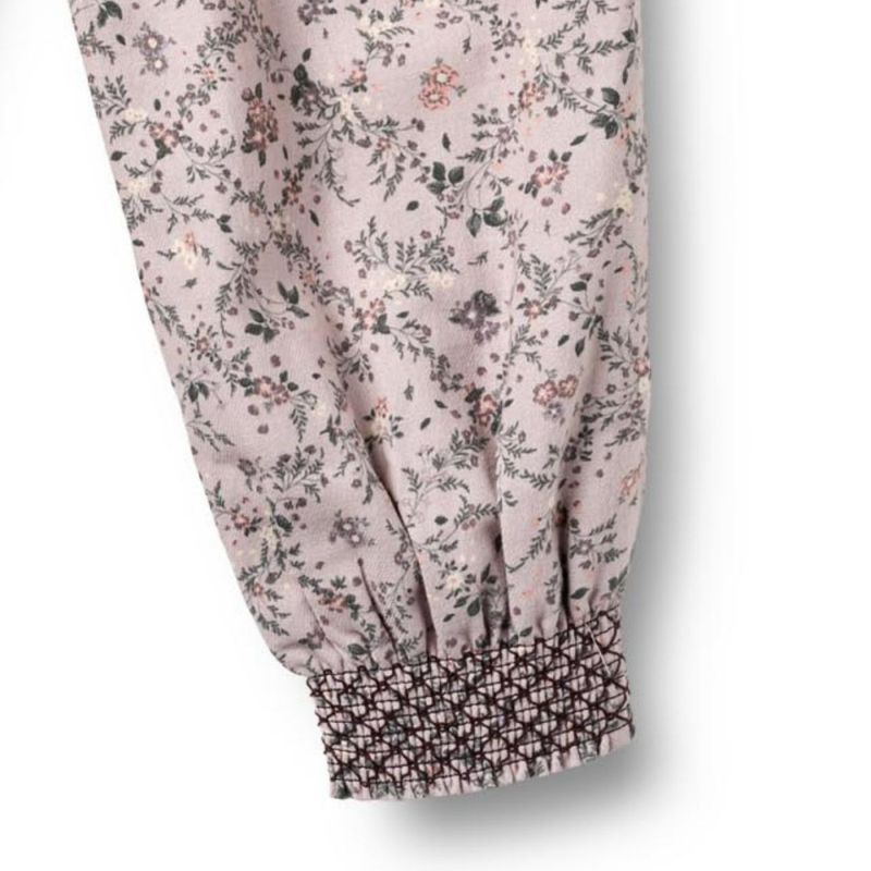 Wheat, Bukser Sara barn, lilac checked flowers