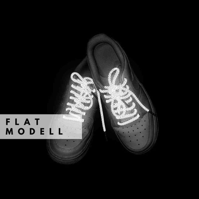 Hovedbilde Morild Flat Skolisser 130cm med refleks, sort