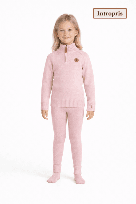 Hovedbilde Bruse strikket ullsett, Beitostølen, Rosa