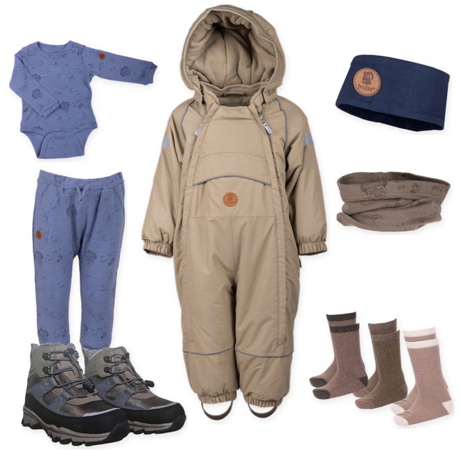 Hovedbilde Bruse Vinterpakke baby - Covert Green
