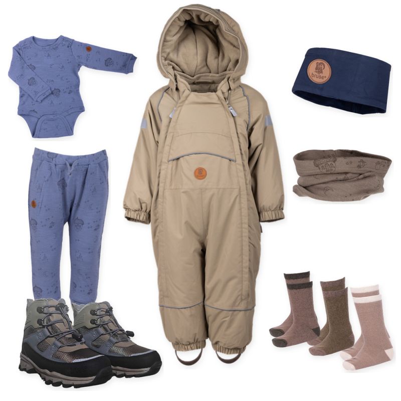 Bruse Vinterpakke baby - Covert Green
