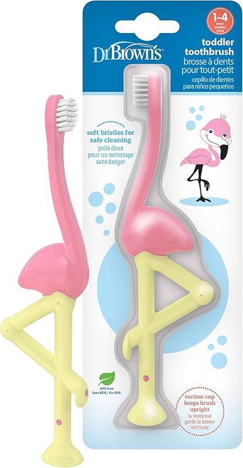 Hovedbilde Dr. Brown`s Toothbrush Flamingo 1-4y