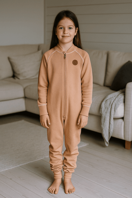 Hovedbilde Bruse, Mose Ull-Jumpsuit, Cafe Creme rosa