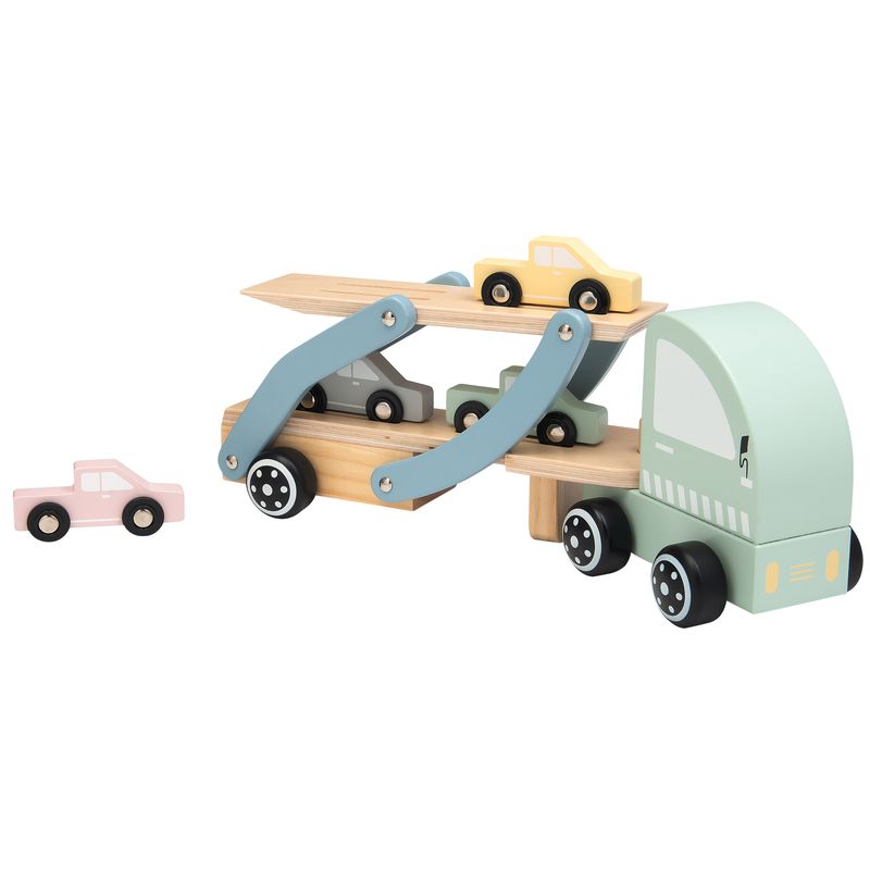 Kinder and Kids Biltransportør med Biler (4 stk.)
