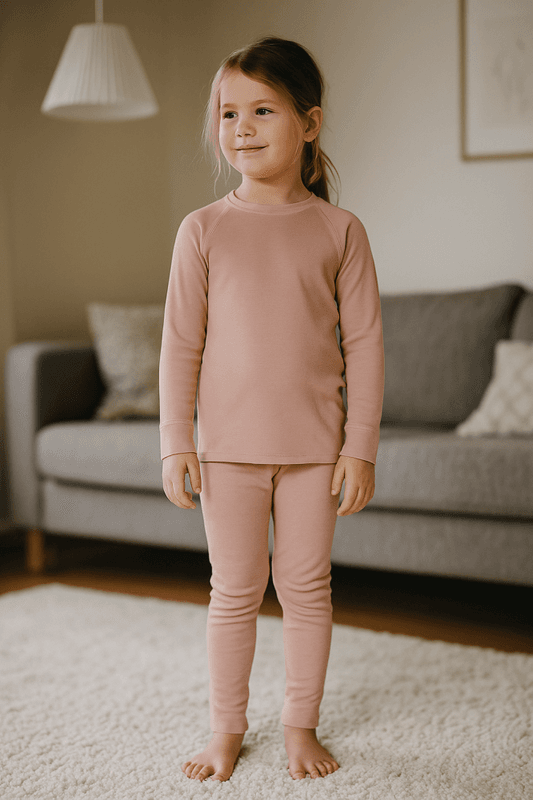 Bruse superundertøy sett, Rasle, Mahogany Rose